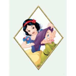 Komar Wandbild Snow White & Dopey 30 x 40 cm