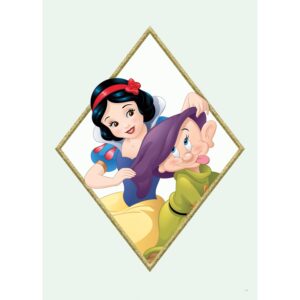 Komar Wandbild Snow White & Dopey 50 x 70 cm
