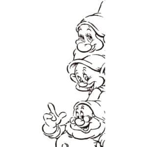 Komar Wandbild Snow White Dwarfs 30 x 40 cm