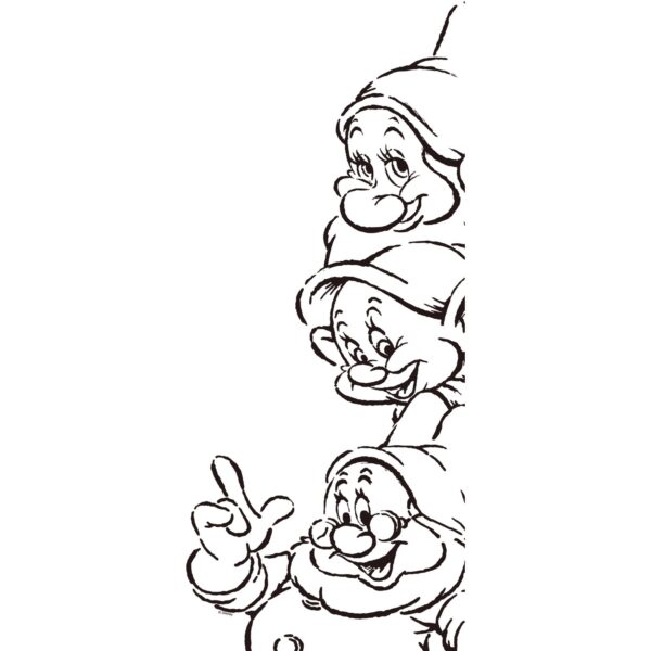 Komar Wandbild Snow White Dwarfs 30 x 40 cm