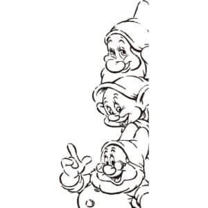 Komar Wandbild Snow White Dwarfs 40 x 50 cm