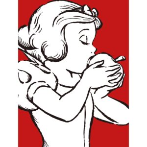 Komar Wandbild Snow White Red 30 x 40 cm
