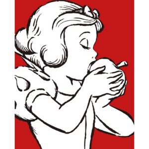 Komar Wandbild Snow White Red 40 x 50 cm