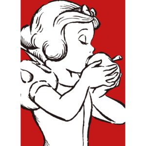 Komar Wandbild Snow White Red 50 x 70 cm