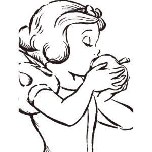 Komar Wandbild Snow White White 30 x 40 cm