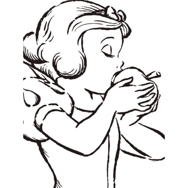 Komar Wandbild Snow White White 30 x 40 cm