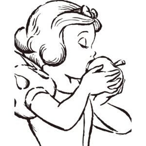 Komar Wandbild Snow White White 40 x 50 cm