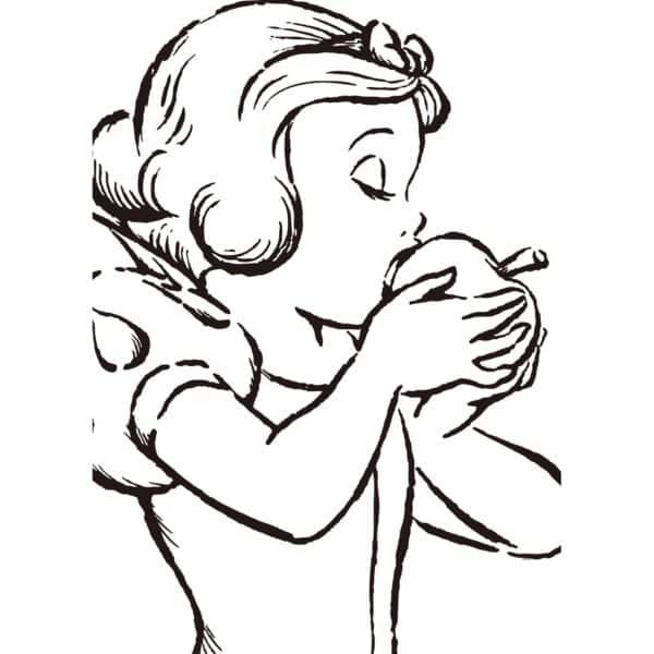 Komar Wandbild Snow White White 50 x 70 cm