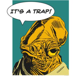 Komar Wandbild Star Wars Ackbar 40 x 50 cm