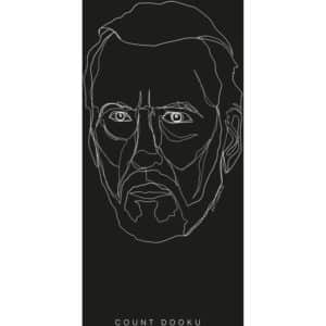 Komar Wandbild Star Wars Dooku 30 x 40 cm