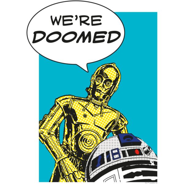 Komar Wandbild Star Wars Droids 30 x 40 cm