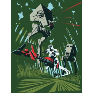 Komar Wandbild Star Wars Endor 30 x 40 cm