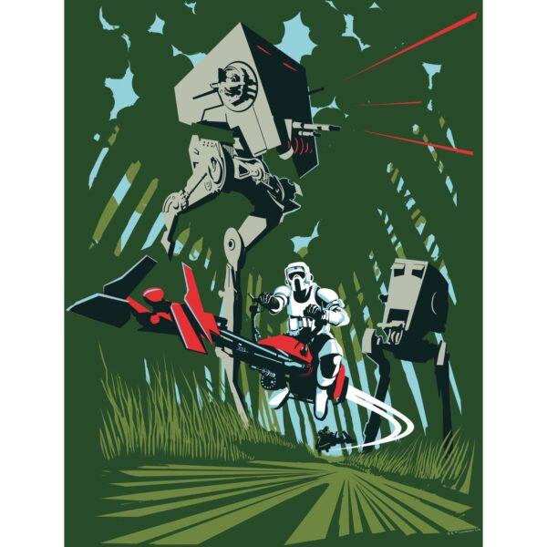 Komar Wandbild Star Wars Endor 30 x 40 cm