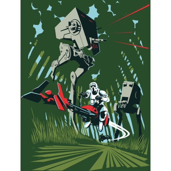 Komar Wandbild Star Wars Endor 50 x 70 cm