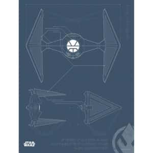 Komar Wandbild Star Wars Fighter 30 x 40 cm