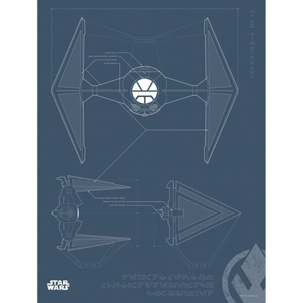 Komar Wandbild Star Wars Fighter 30 x 40 cm