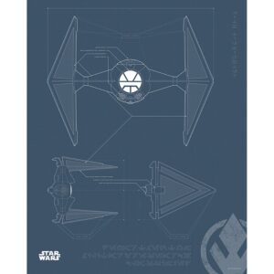 Komar Wandbild Star Wars Fighter 40 x 50 cm