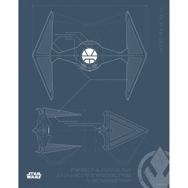 Komar Wandbild Star Wars Fighter 40 x 50 cm