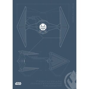 Komar Wandbild Star Wars Fighter 50 x 70 cm