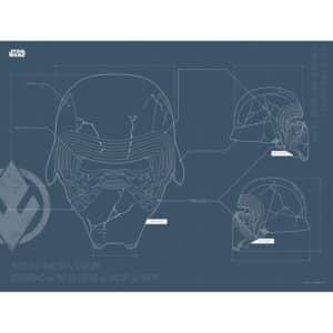 Komar Wandbild Star Wars Helmet 40 x 30 cm