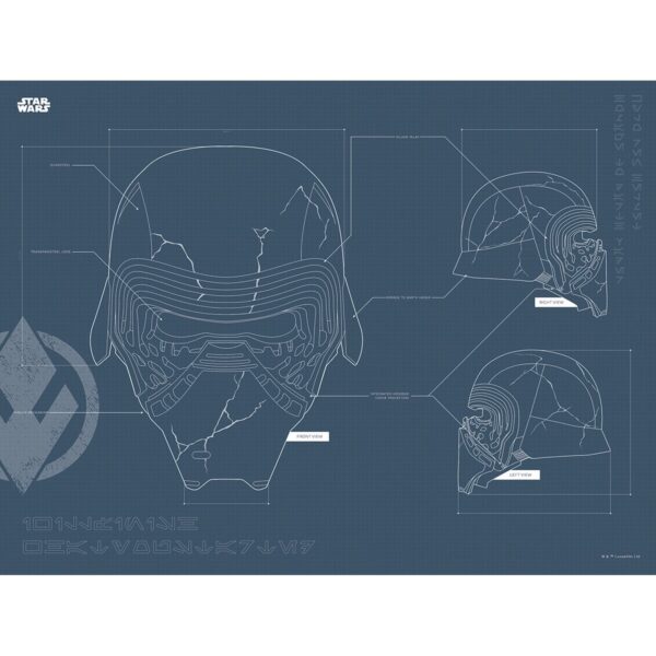 Komar Wandbild Star Wars Helmet 40 x 30 cm