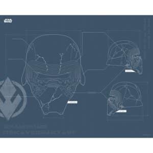 Komar Wandbild Star Wars Helmet 50 x 40 cm