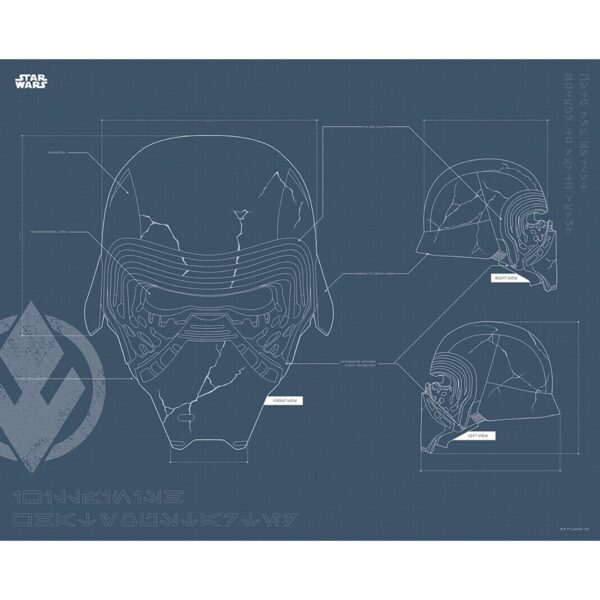 Komar Wandbild Star Wars Helmet 50 x 40 cm