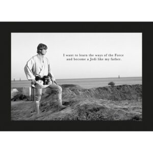 Komar Wandbild Star Wars Quote 70 x 50 cm