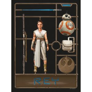 Komar Wandbild Star Wars Toy Rey 30 x 40 cm