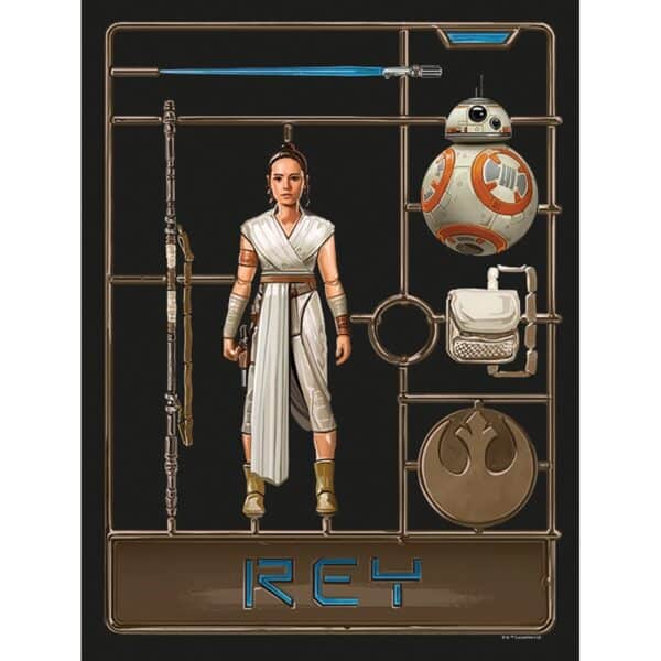 Komar Wandbild Star Wars Toy Rey 30 x 40 cm