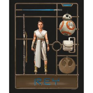 Komar Wandbild Star Wars Toy Rey 40 x 50 cm