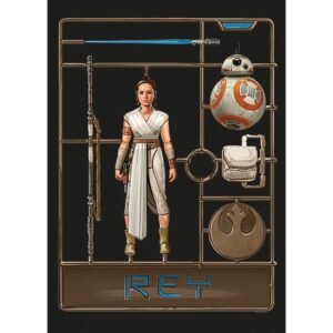 Komar Wandbild Star Wars Toy Rey 50 x 70 cm