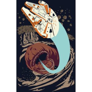 Komar Wandbild Star Wars Worm 50 x 70 cm