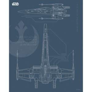 Komar Wandbild Star Wars X-Wing 40 x 50 cm