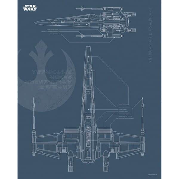 Komar Wandbild Star Wars X-Wing 40 x 50 cm
