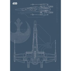 Komar Wandbild Star Wars X-Wing 50 x 70 cm