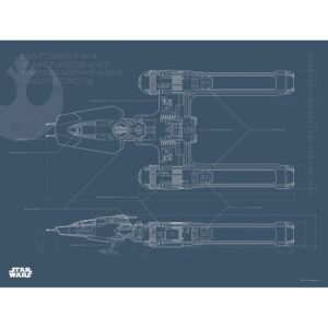 Komar Wandbild Star Wars Y-Wing 40 x 30 cm