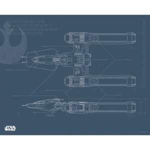 Komar Wandbild Star Wars Y-Wing 50 x 40 cm