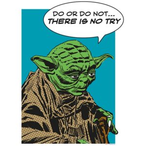 Komar Wandbild Star Wars Yoda 30 x 40 cm
