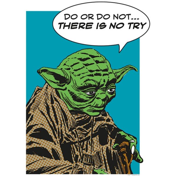 Komar Wandbild Star Wars Yoda 30 x 40 cm