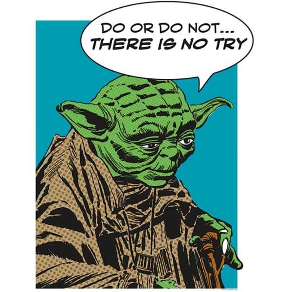Komar Wandbild Star Wars Yoda 40 x 50 cm