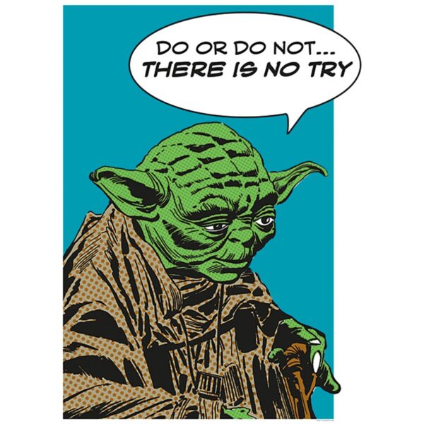 Komar Wandbild Star Wars Yoda 50 x 70 cm