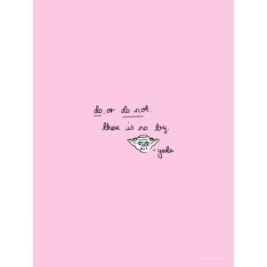Komar Wandbild Star Wars Yoda Cute 30 x 40 cm gerollt