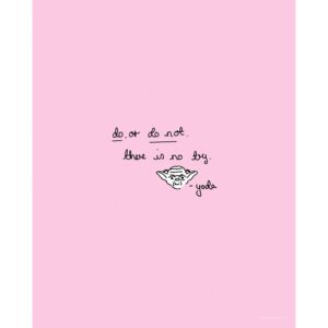 Komar Wandbild Star Wars Yoda Cute 40 x 50 cm gerollt