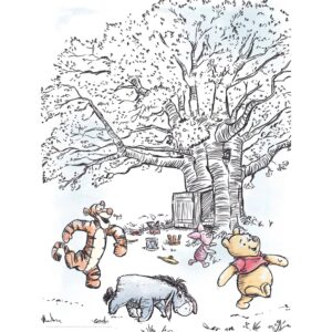 Komar Wandbild Winnie Pooh Playground 30 x 40 cm