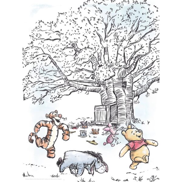 Komar Wandbild Winnie Pooh Playground 30 x 40 cm