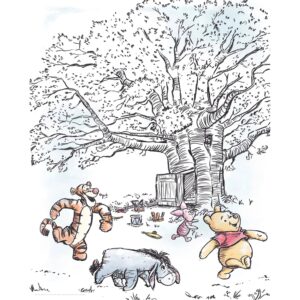 Komar Wandbild Winnie Pooh Playground 40 x 50 cm