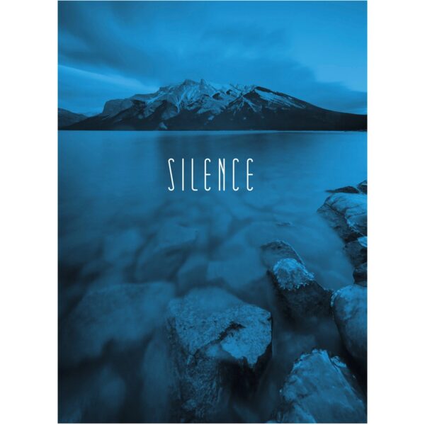 Komar Wandbild Word Lake Blue 30 x 40 cm