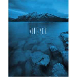 Komar Wandbild Word Lake Blue 40 x 50 cm