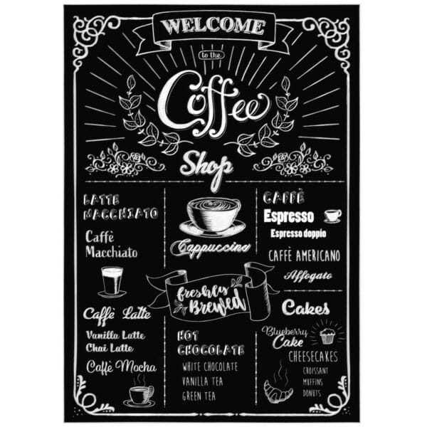 Komar Wandsticker Coffeeshop 70 cm x 50 cm